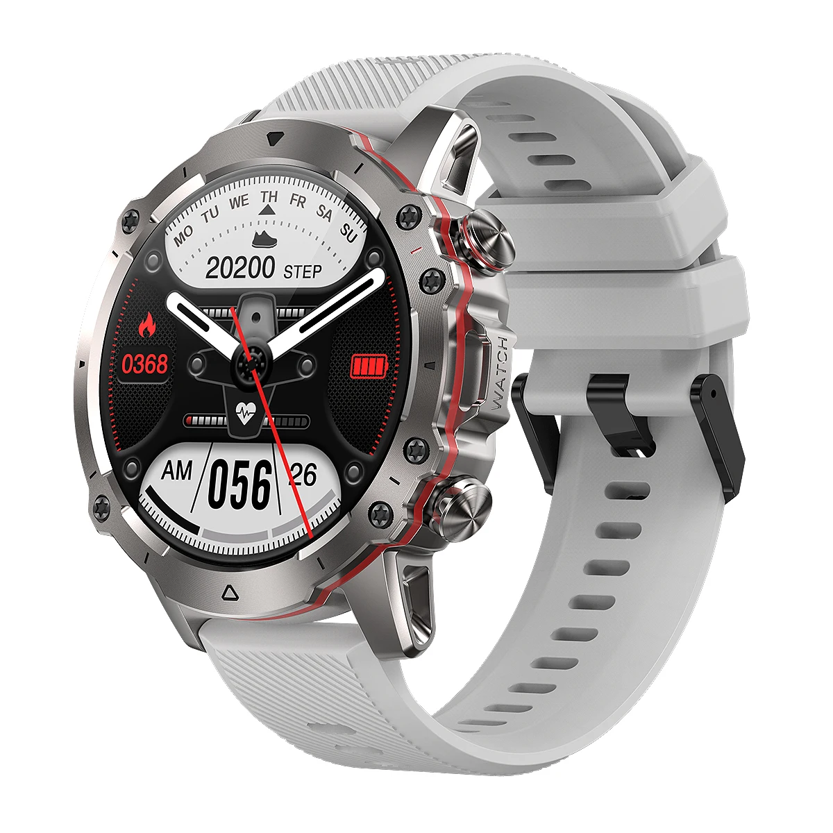 Ak56 Heart Rate Blood Pressure Blood Oxygen Monitoring Bluetooth Call Health Alert Exercise Record Smart Watch For Men And Women