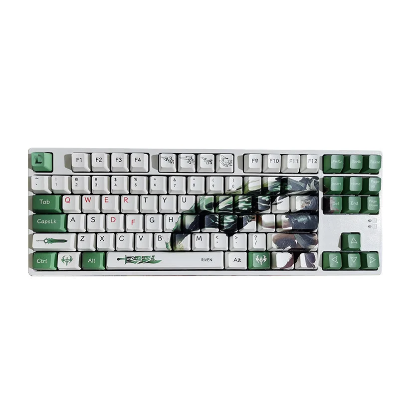 

Hot Game Cosplay Keycaps Keyboard Decoration 118keys Five-sided sublimation Anime keycaps Cosplay Accessories Otaku Gifts