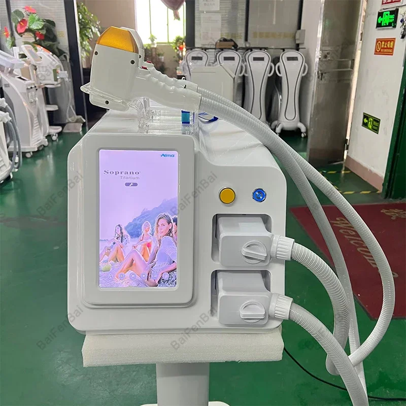 Диодный лазер 755 808 1064 нм машина для удаления волос с несколькими длинами волн