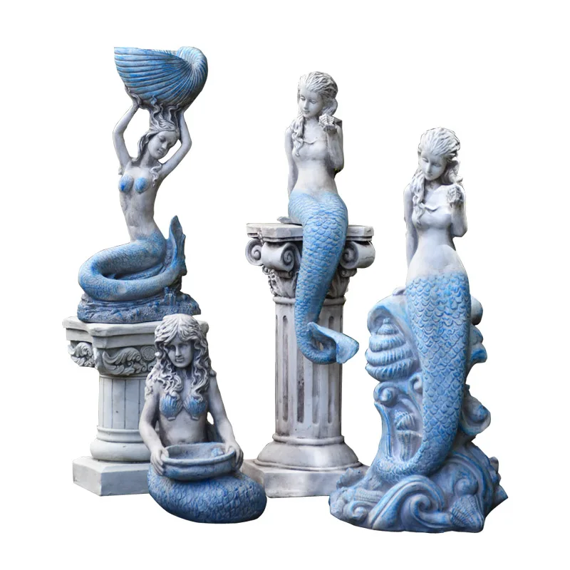 

Outdoor Garden Mermaid Ornaments Creative Farmhouse Pool Yard Gardening Groceries Fish Tank Landscape Courtyard Decoration