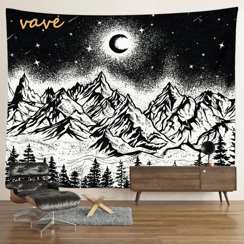 

Гобелен Таро Мандала солнце и луна белая черная ткань большой гобелен настенный в стиле бохо хиппи эстетический Декор для спальни