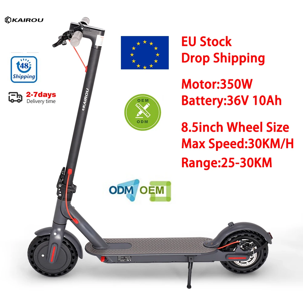 

Free Shipping EU Stock KAIROU M365 Electric Scooters 350W 10Ah 8.5Inch Foldable Scooters Electric