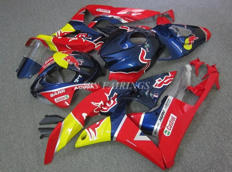 

4Gifts New ABS Whole Fairings Kit Fit for HONDA CBR600RR F5 2007 2008 07 08 Bodywork Set Custom Red Yellow