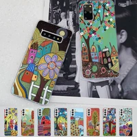 fhnblj retro rural color city phone case for samsung s21 a10 for redmi note 7 9 for huawei p30pro honor 8x 10i cover