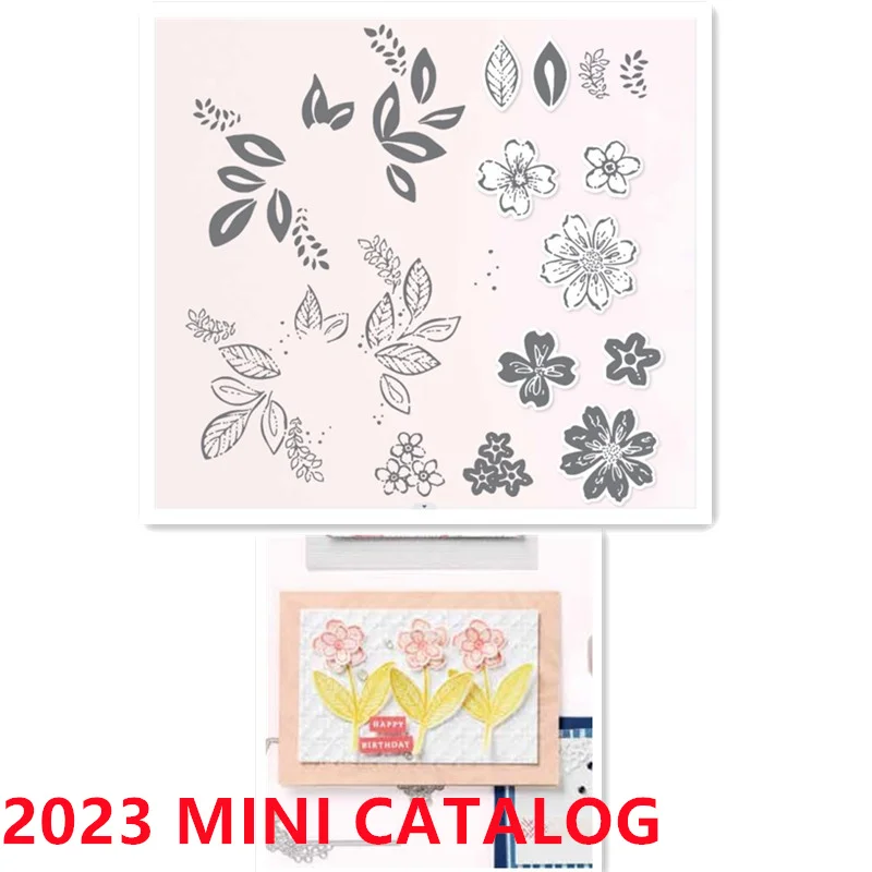 

Various Leaves Metal Cutting Dies And Clear Stamps For Diy Scrapbooking Embossing Decoration Paper Card Making Stencil Craft New