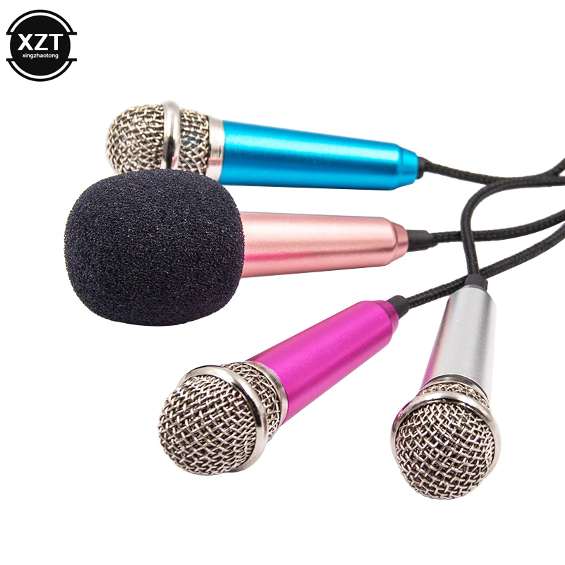 

Portable Handheld Microphone 3D Surround Sound 3.5mm Stereo Professional Studio Microphone for Mobile Phone