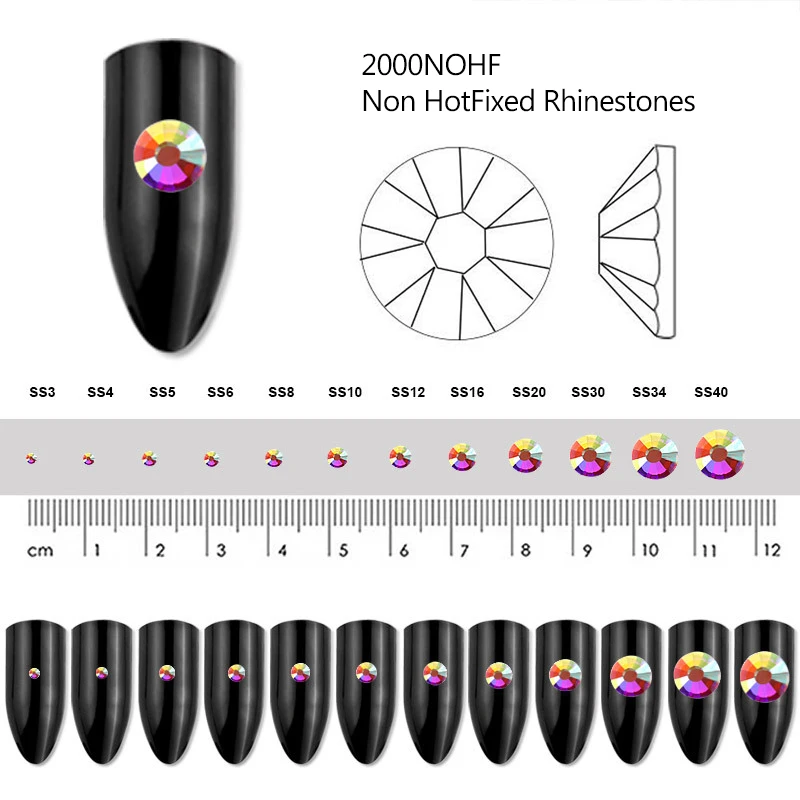 14400 Шт. Сверкающие Стразы С Кристаллами AB