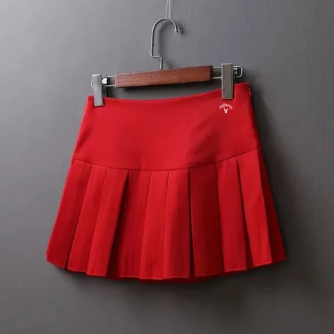 Женская Роскошная юбка для гольфа, летняя спортивная юбка для улицы, теннисная юбка с принтом средней талии, бейсбольная юбка с защитой от воздействия