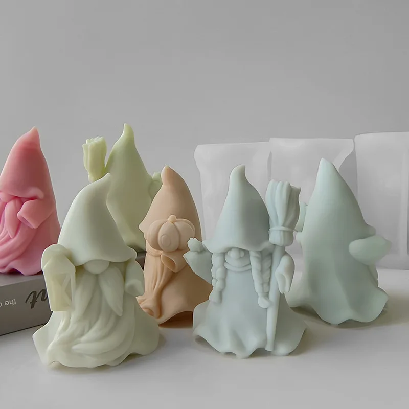 Хэллоуин карлик силиконовая форма DIY ароматическая свеча гипсовые украшения