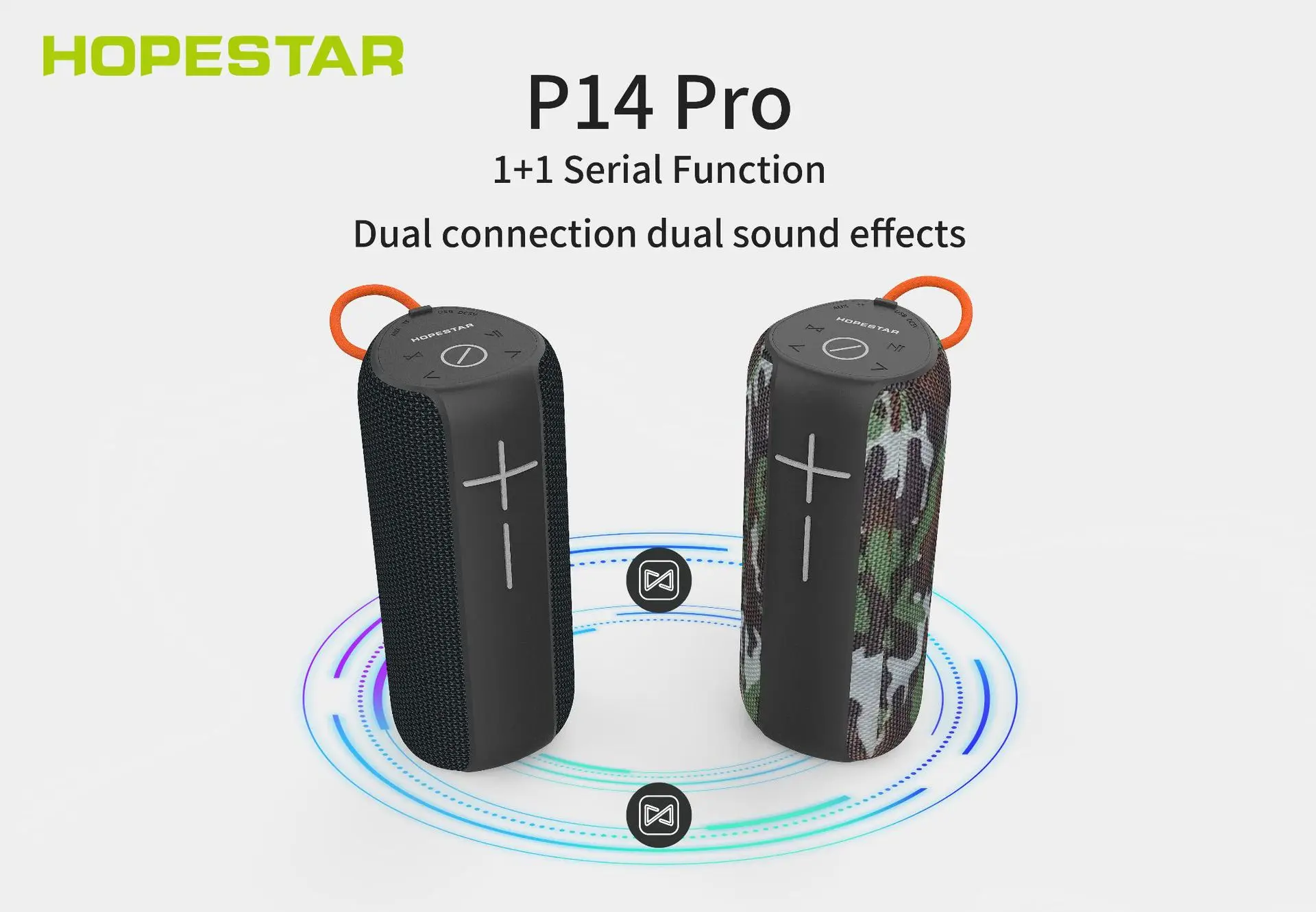 

Водонепроницаемая портативная Bluetooth-Колонка HOPESTAR P14 Pro, 2400 мАч