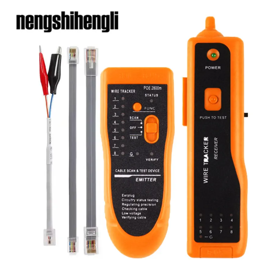 Сетевой Кабельный тестер LAN, трекер телефонного провода, диагностика тона, трассировщик для STP UTP Cat5 Cat6 RJ45 RJ11, детектор линий