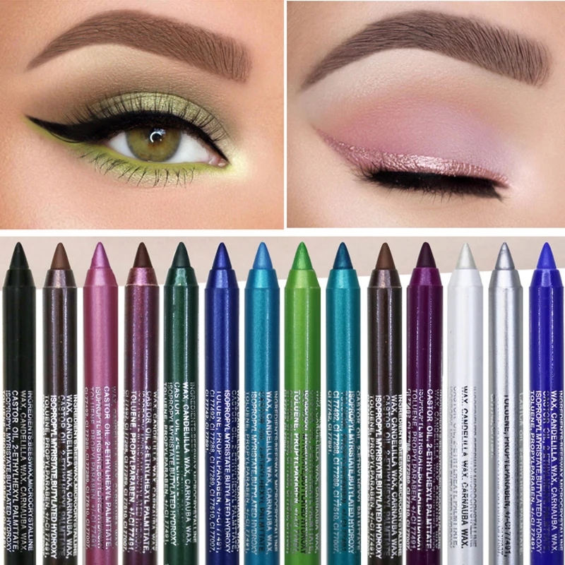 

Женская ручка для макияжа глаз, белая, розовая водостойкая матовая цветная подводка для глаз, карандаш, матовая фиолетовая ручка, Косметика ...