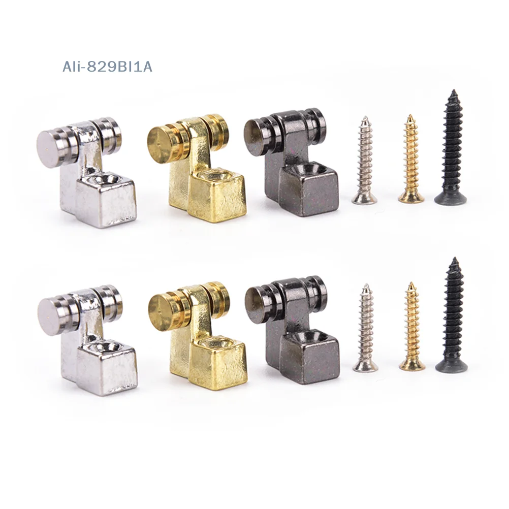 

2Pcs Roller String Retainers Mounting Tree Guide for Electric Guitar silver