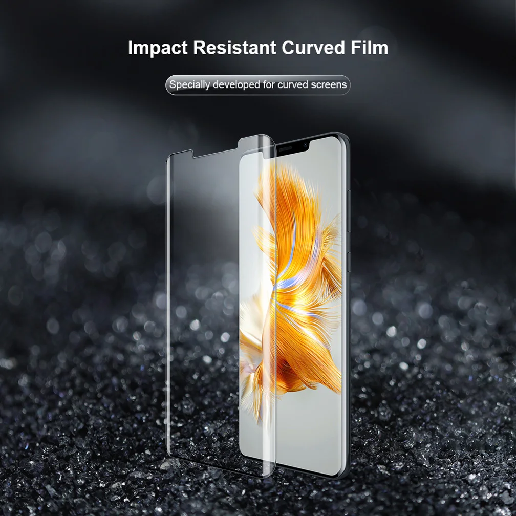 For Huawei Mate 50 Pro Film NILLKIN 2 Pcs Impact Resistant Curved Soft Film For Huawei Mate 50 Pro Screen Protector Not Glass