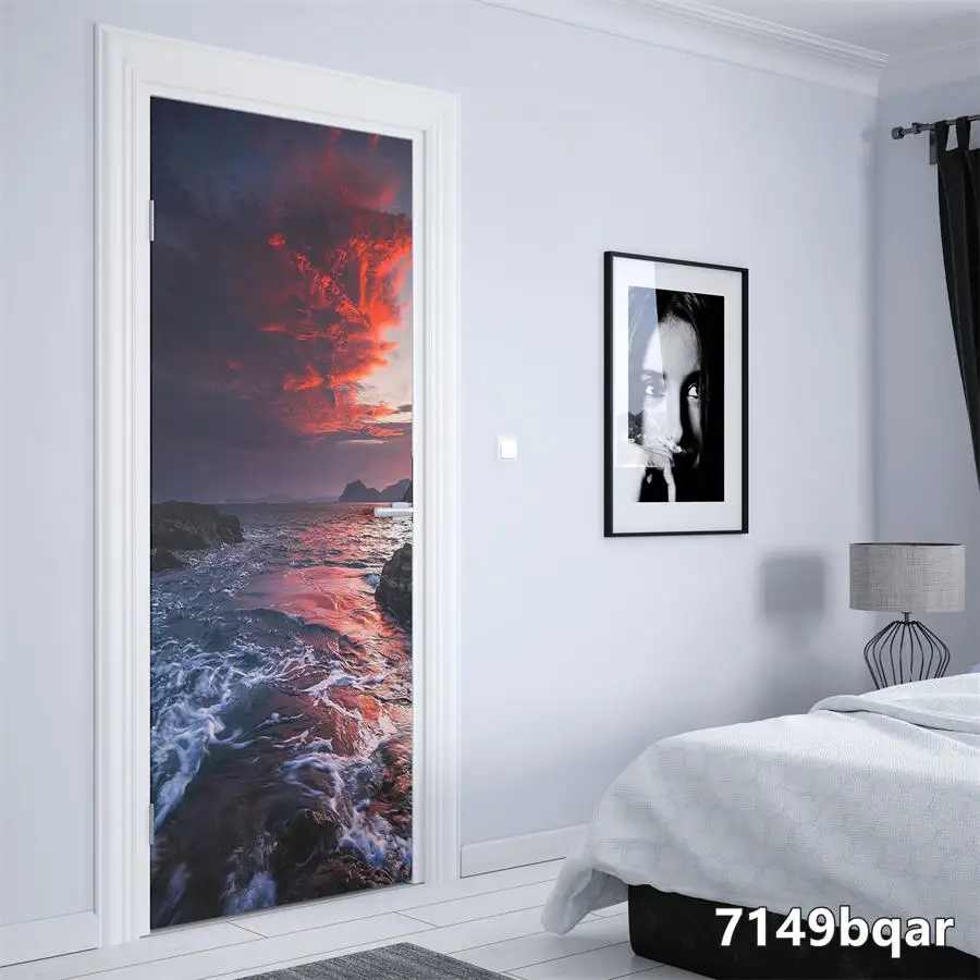 Наклейки на дверь из японского аниме джутсу декоративные волнистые двери Kakegurui