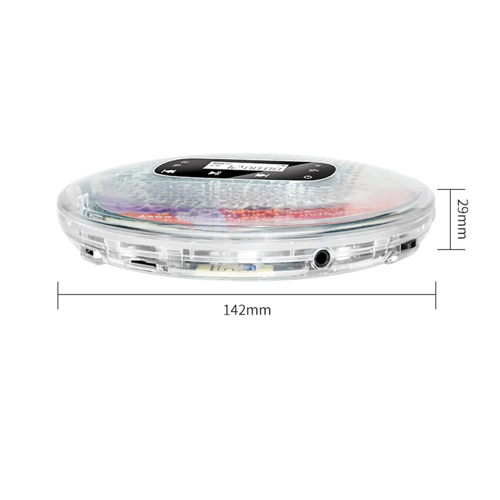 YR-90 Portable CD Player Small Music Player Support TF Card Digital Display Touch Button CD Walkman with 3.5mm Wired Headphones images - 6