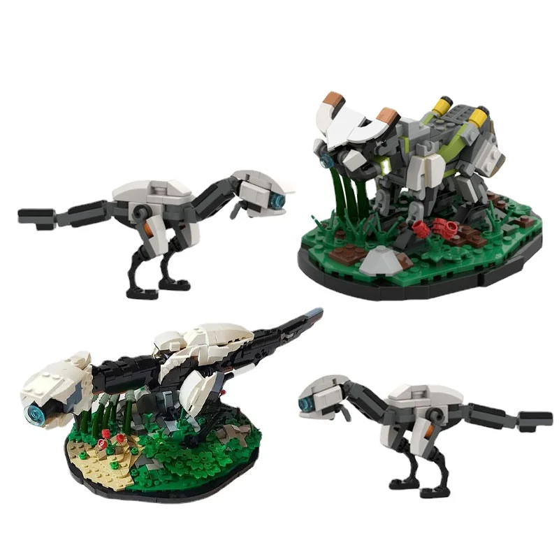 

BuildMOC Game Horizon-Zero Dawned Dinosaur Observer Monster Building Blocks Machine Cow-like Machine Dragon Brick Boy Toys Gift