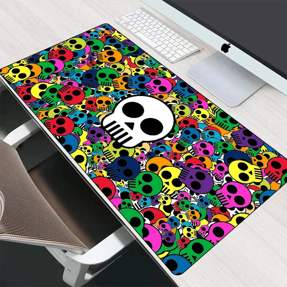 

Dark Horror Skull Mouse Pad Large Size Game Mousepad Gaming Keyboard Table Mat Natural Rubber Office Decoration Carpet Mouse Mat