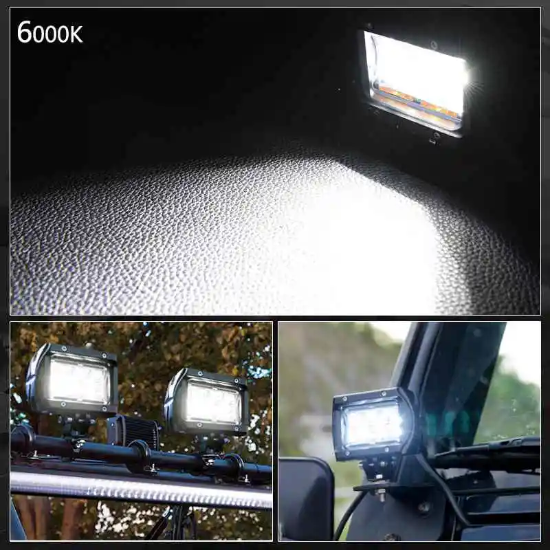 CREK 12V Автомобильная Поворотная фара 24V IP68 внедорожные рабочие фары 4-дюймовые