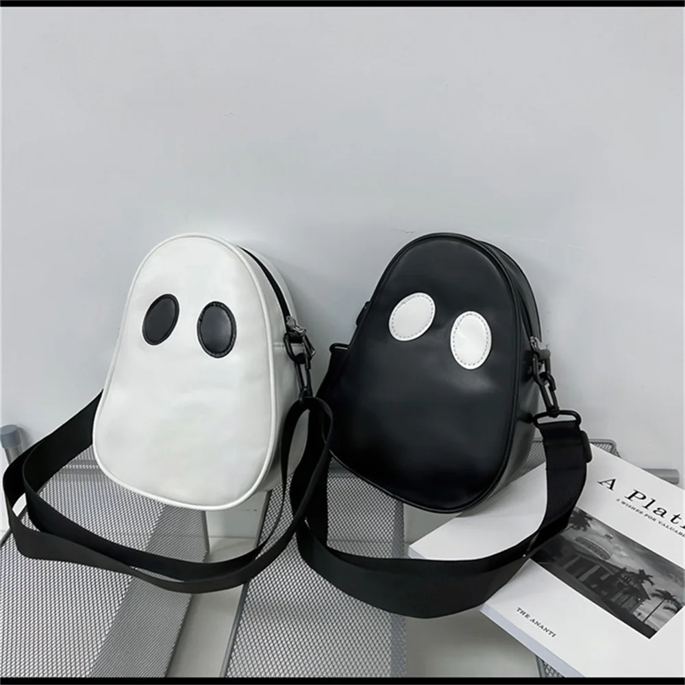 Halloween Ghost Purse Funny Personality Shoulder Bags Fun Lovely Couples Fashion PU Small Capacity Satchel High Quality Handbag