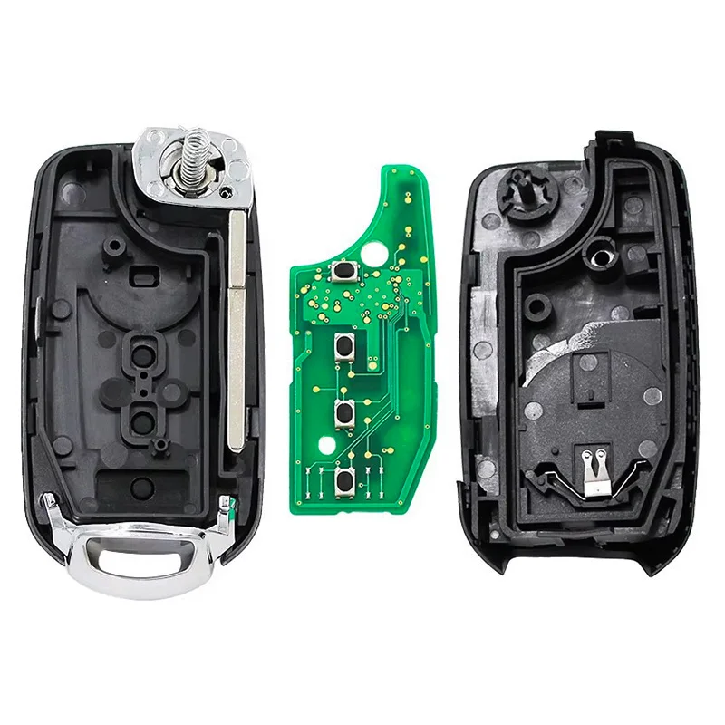 KEYECU 433.92MHz 4A / MQB48 Chip 2ADPXFI5AM433TX Flip Remote Car Key Fob for Fiat Tipo Toro 500X Crono Egea 2016+