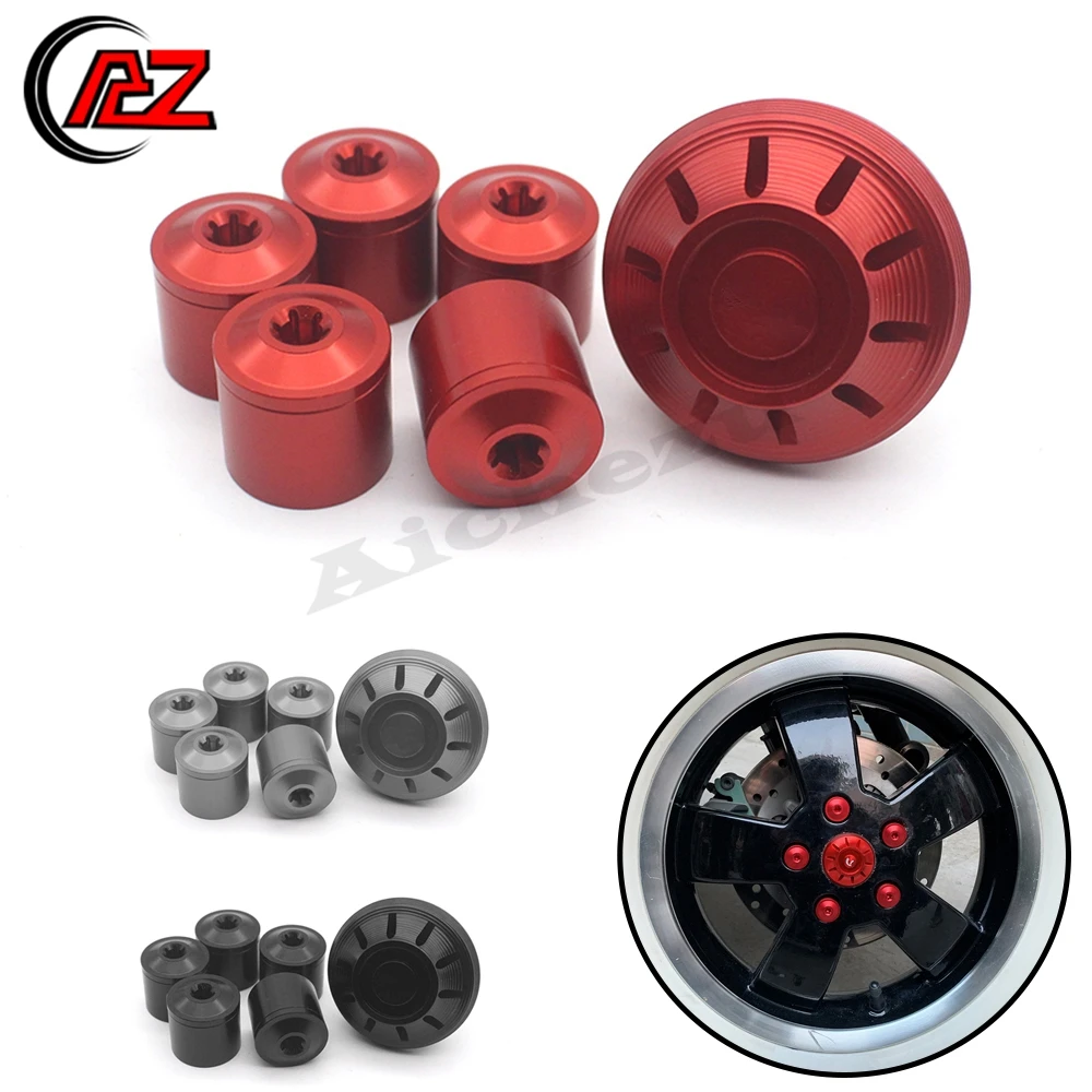 

ACZ Motorcycle CNC Accessories Hubcaps Wheel Side Covers Aluminum for Piaggio Vespa GTS GTV 250 300 All Year 2017 2018 2019 2020