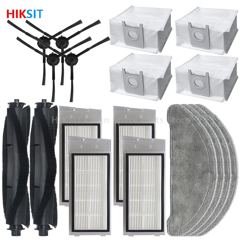 

For XiaoMi Roidmi Eve Plus SDJ01RM Robot Vacuum Cleaner Spare Parts Main / Side Brush Hepa Filter Mop Cloth Dust Bag Accessories