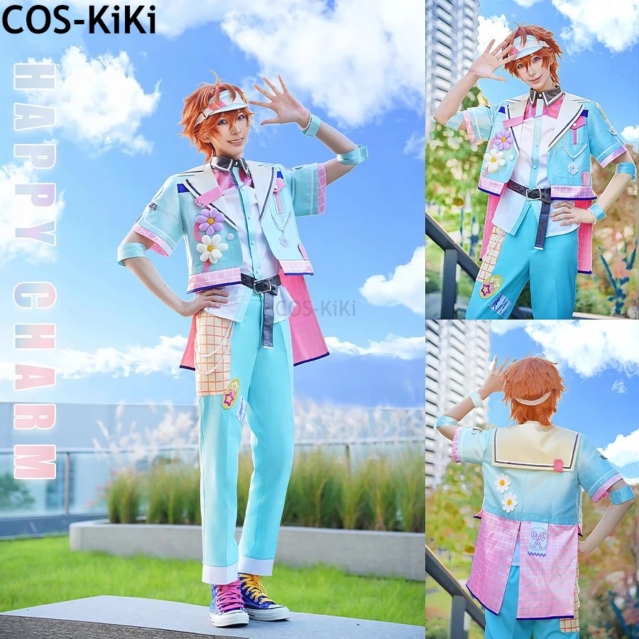 COS-KiKi Ensemble Stars Happy Charm Akehoshi Subaru/Harukawa Sora/Sazanami Jun игровой костюм униформа косплей