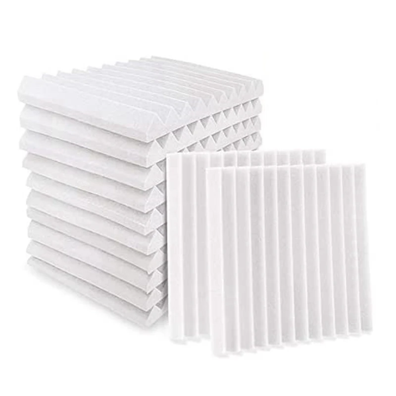 

12Pcs Acoustic Foam Board,Studio Wedge Tile,Acoustic Foam Soundproof Pyramid Studio Treatment Wall Panel,Etc,2.5X30x30cm