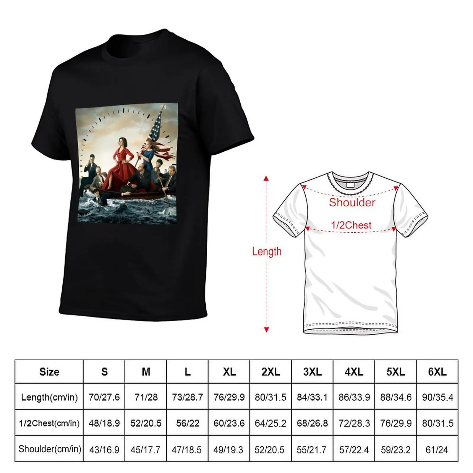 Футболка Veep Clock T-Shirt стандартного кроя, однотонная (art.: 3920dbdd98e97) - 3920dbdd98e97