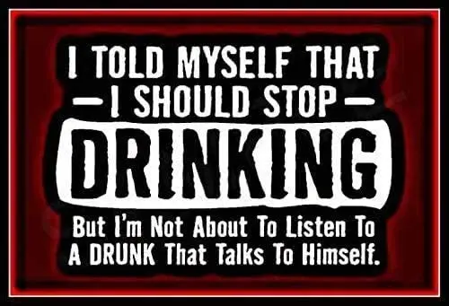 

Stop Drinking! Funny Man Cave Decor Tin Sign All Weather Metal Man Cave Bar Garage Drinking Happy Hour 8x12 inch Vintage Signs