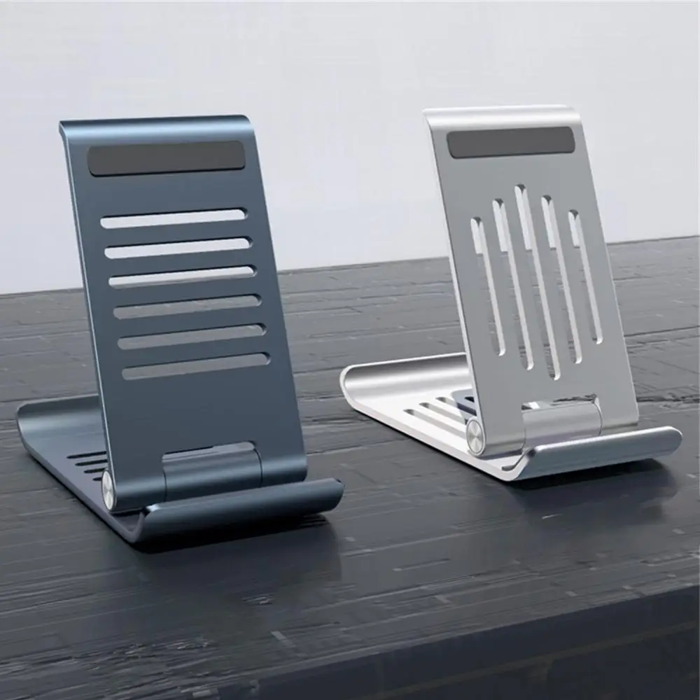 

Portable Foldable Storage Bracket Aluminum Alloy Anti Slip Silicone Heat Dissipation Bracket New Universal Lazy Phone Holder