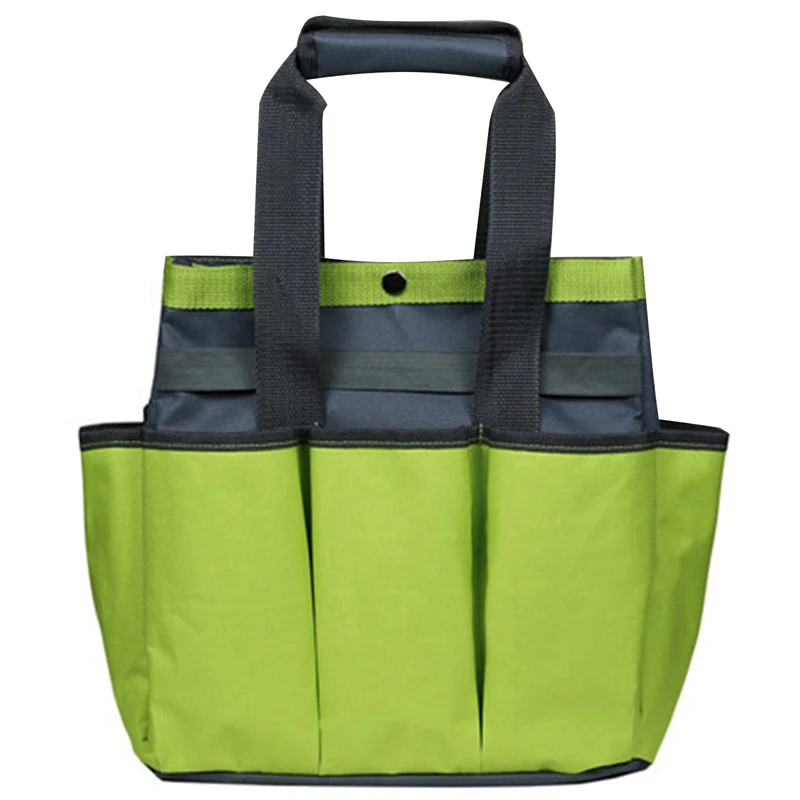 

Customized Oxford Cloth Belt PE Board Large Capacity Garden Work Portable Garden Tool Bag Pruning Tool Storage Bag