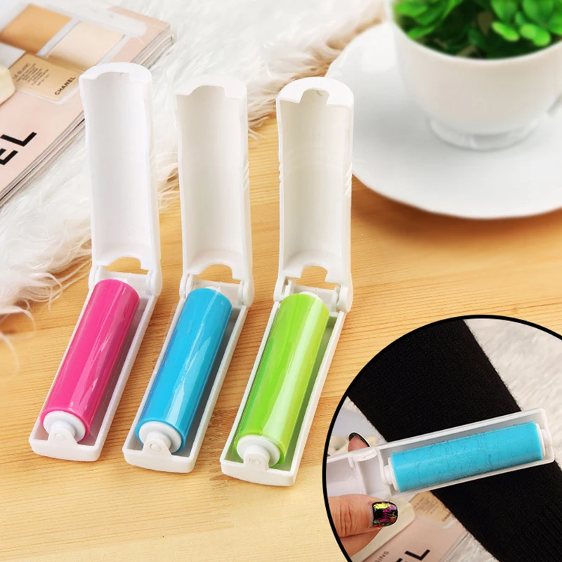 

New Clothes Fluff Dust Catcher Drum Lint Roller Recycled Foldable Removal Brushes Hair Sticky Washable Portable For Home Tools