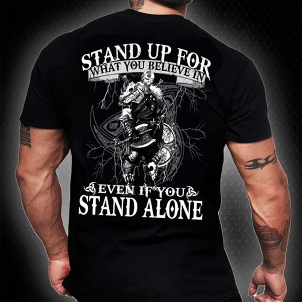 

Men's T-shirt Viking Short Sleeve Top 3D Viking Print T-shirts For Mens Street Vintage T Shirt Oversized Tee Shirt Man Clothing