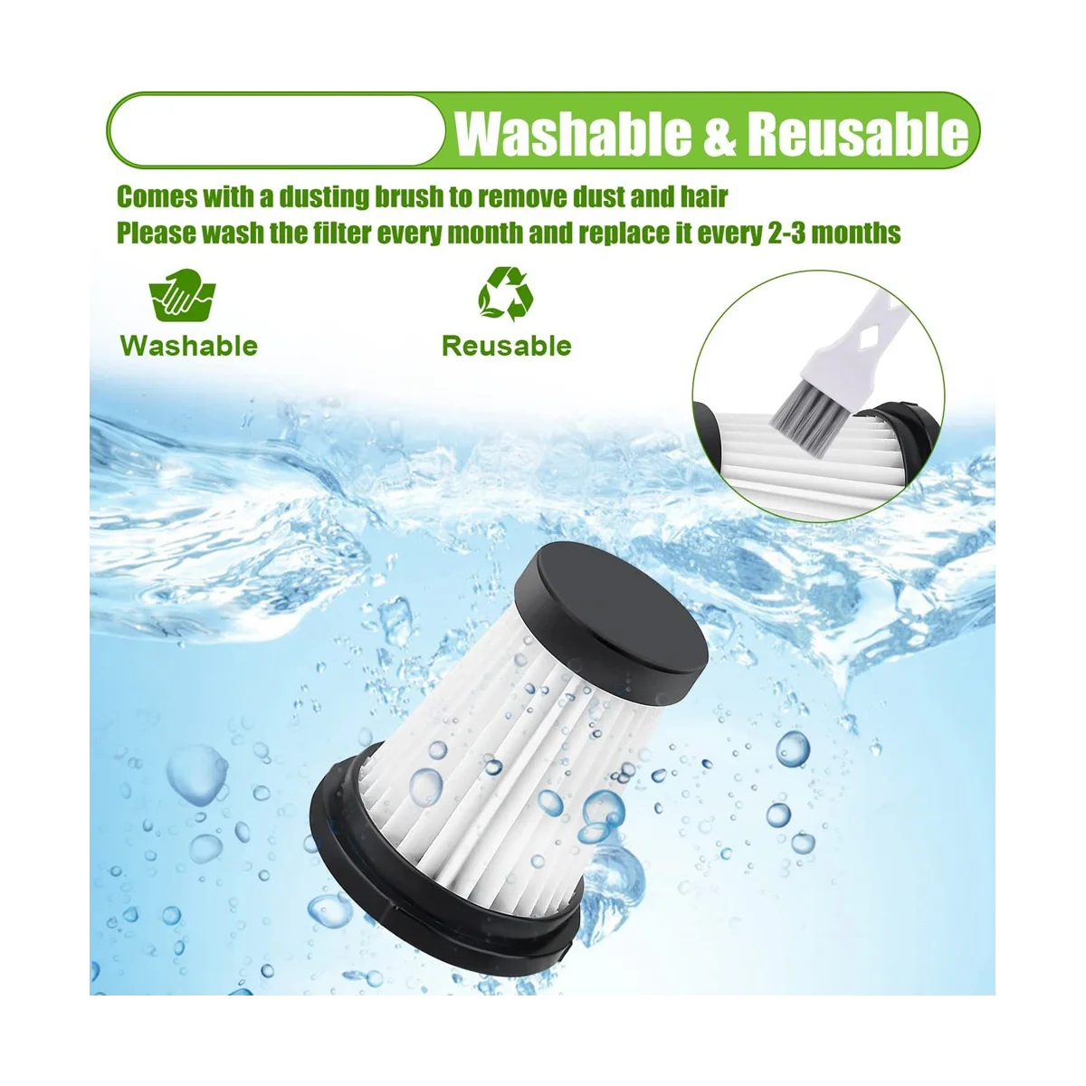 HEPA-фильтр для K12 K12Pro K13 Genius Invictus .0 X7 2 0 Ручной пылесос Беспроводная замена