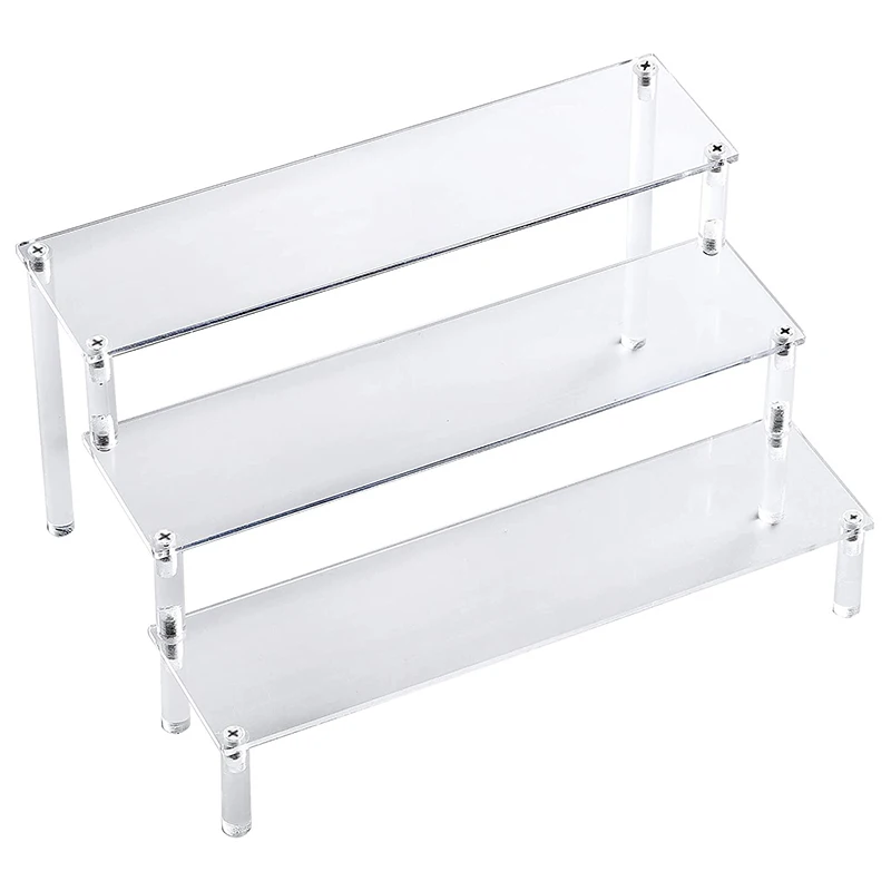 

HOT SALE 3-Layer Transparent Acrylic Display Stand Cake Tray Display Stand For Decoration And Storage