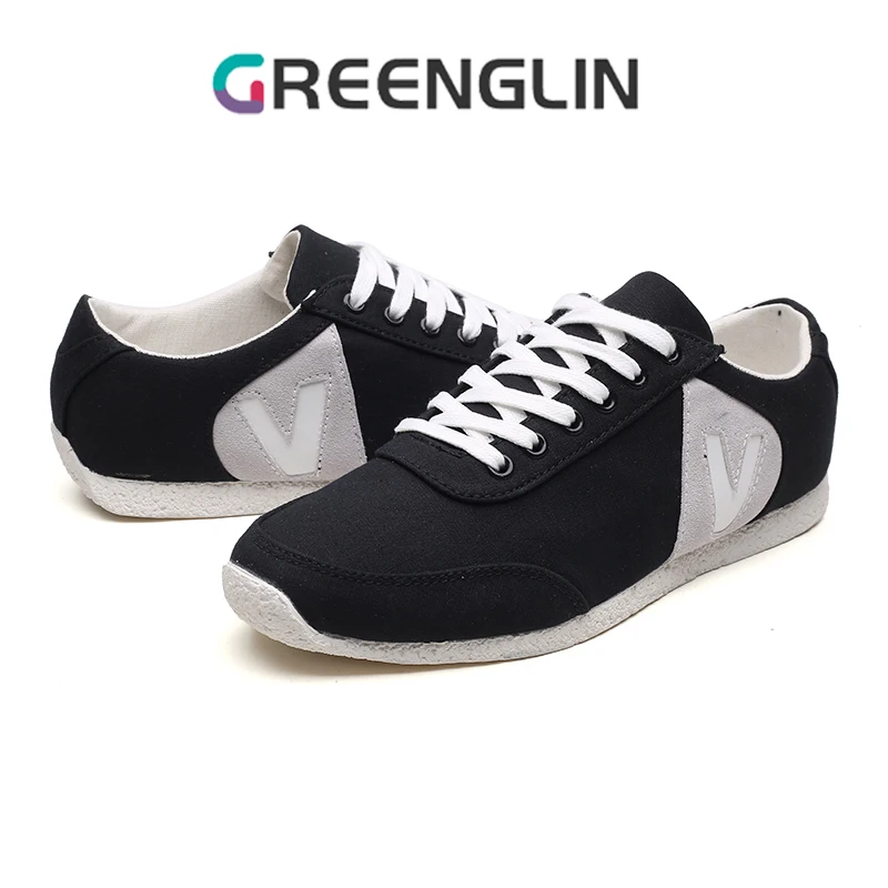 GREENGLIN Breathable Canvas Shoes Explosive Casual Men's Shoes Four Seasons Thin Version Soft Sole Small White Shoes