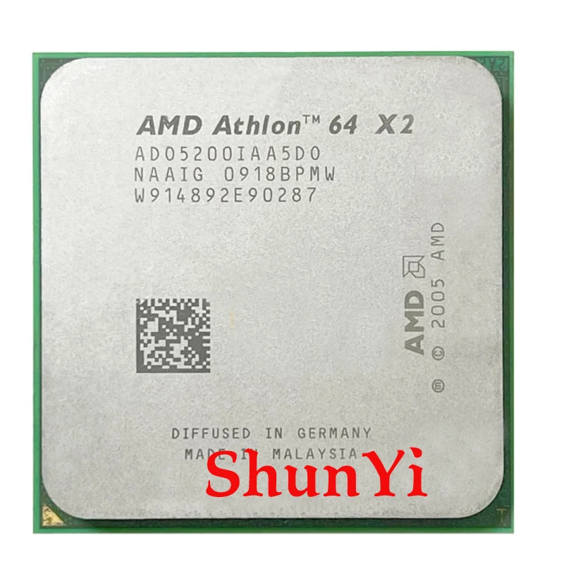 

AMD Athlon 64 X2 5200+ X2 5200 2.7 GHz Dual-Core CPU Processor ADO5200IAA5DO Socket AM2