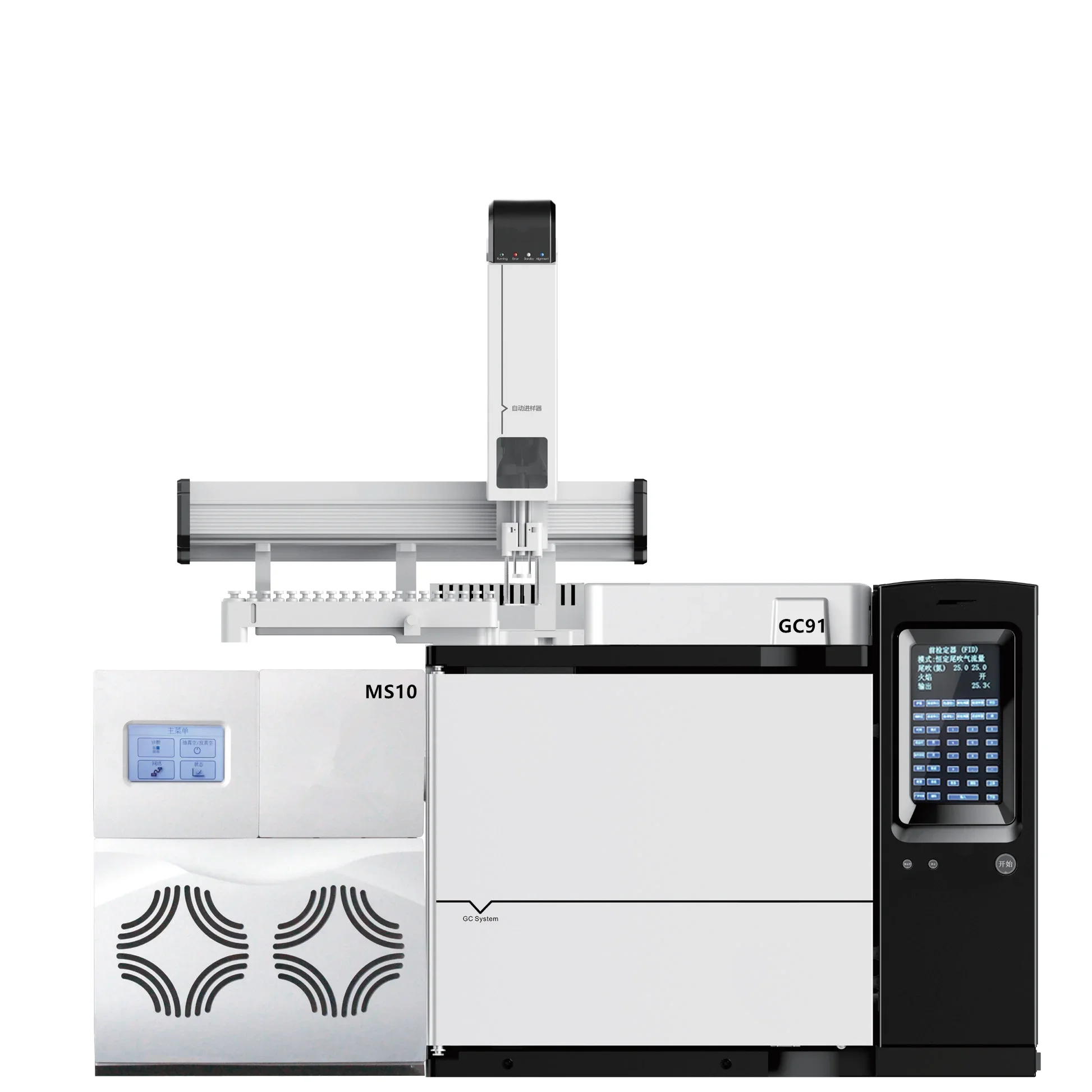 Газовый хроматограф тройной четырехугольный массовый спектрометр