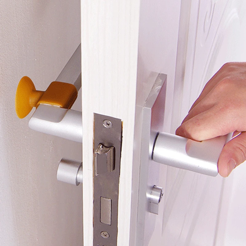 

Soft Silicone Door Stopper Anti-damage Wall Protector Suction Cup Door Handle Bumper Mute Protect Walls Glass Durable