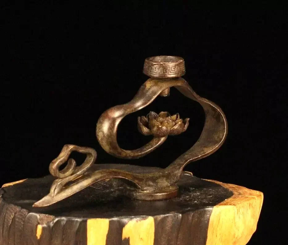 13 см китайская бронзовая курильница кастрюля старая латунная