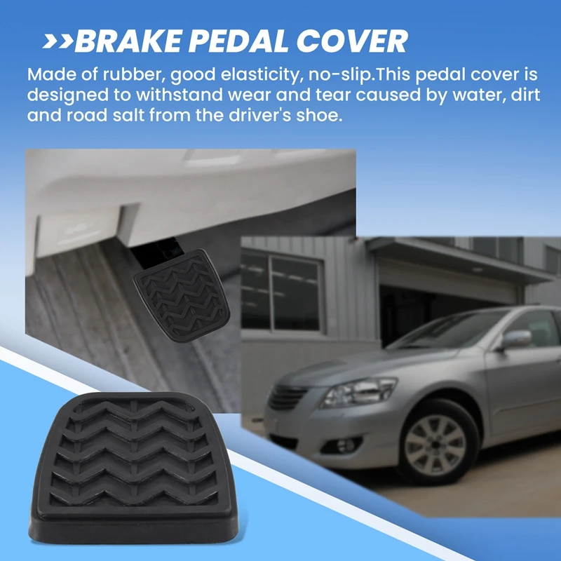 2 шт. резиновые накладки на педали сцепления для Toyota Camry Hilux Vigo KUN 31321-52010 3132152010