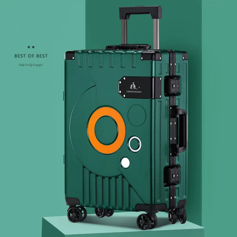 COLENARA High-quality Luggage Men's Universal Wheel Trolley Case Portable Waterproof Durable Password Box Rolling Suitcase