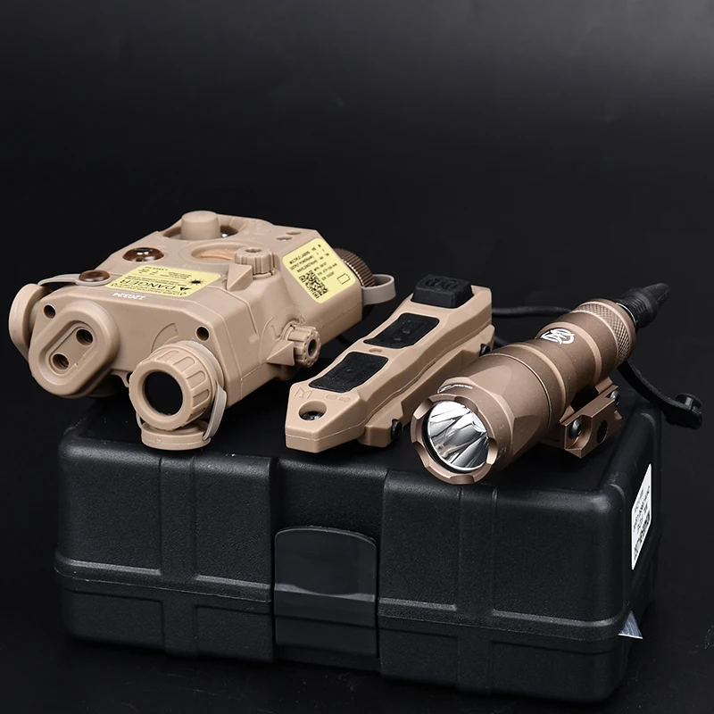 Страйкбольный PEQ15 Тактический красный зеленый синий лазер IR Fill светильник Strobe M300A