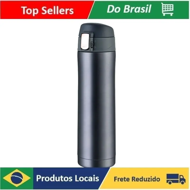 

500ml Garrafa Termico Aço Inox Inquebrável Garrafa Agua