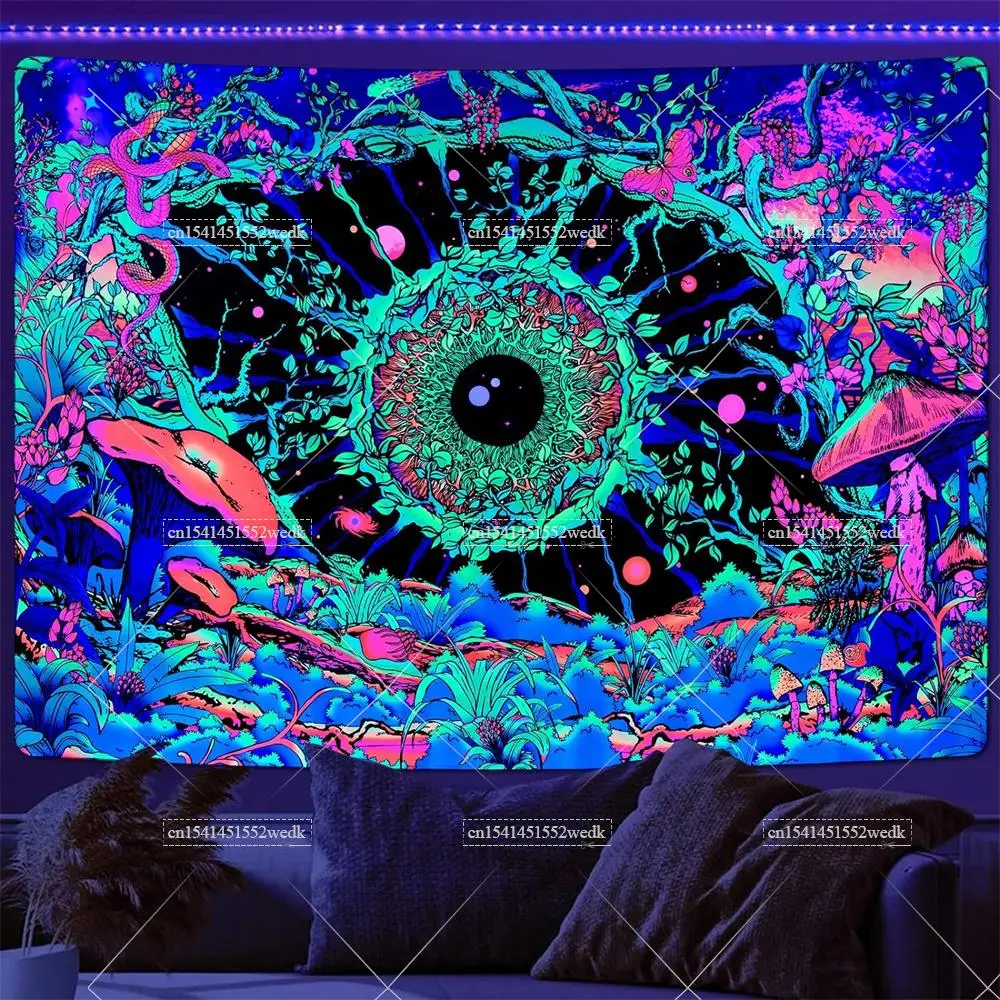 

Черный свет реактивный гобелен FFO