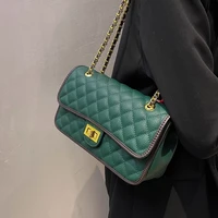 lingge small crossbody messenger shoulder bag for women 2022 winter fashion pu leather shopper travel chain handbags purses