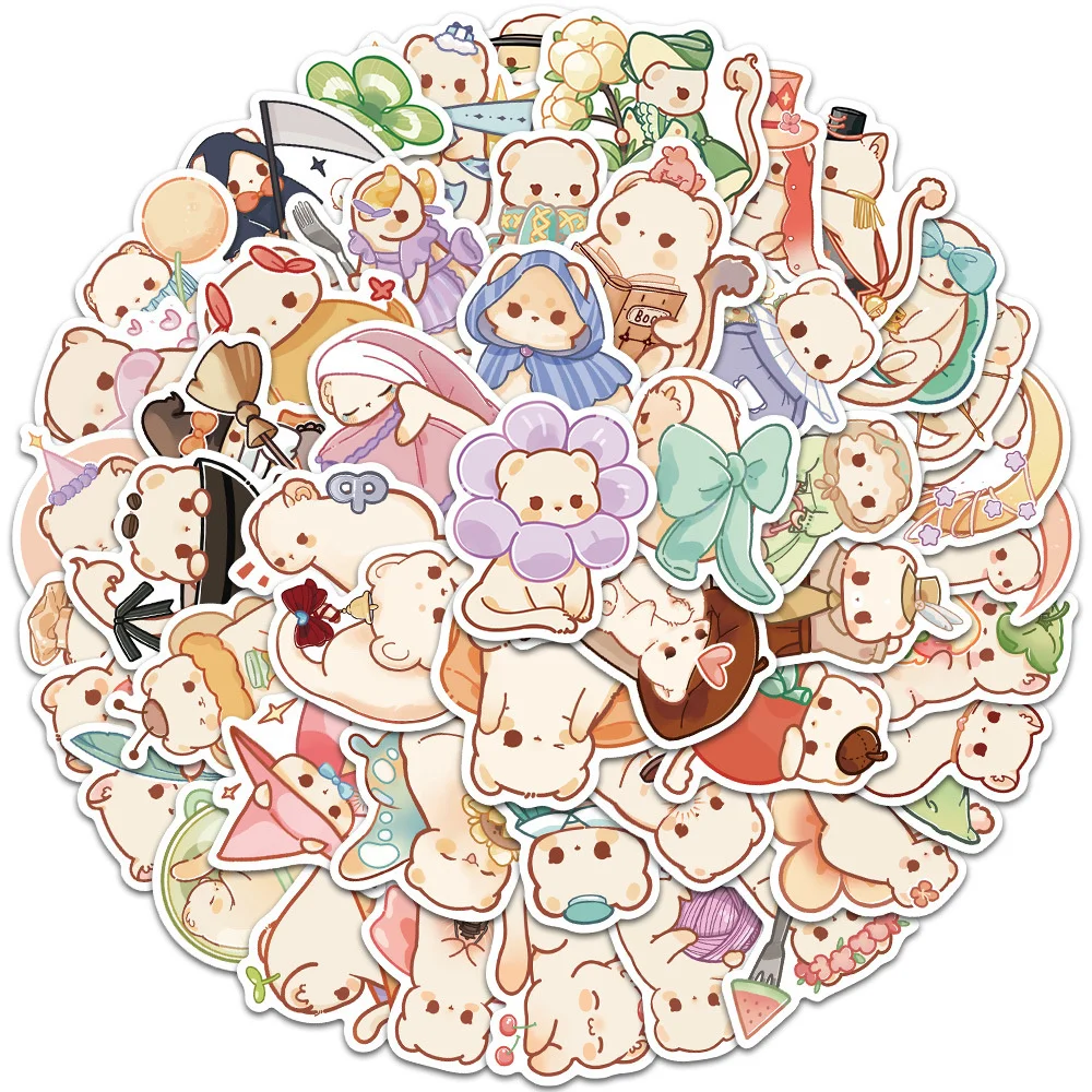 

10/30/50PCS Cute Animal Mountain Weasel Cartoon Sticker for Kids Toys Luggage Laptop IPad Gift Journal Car Sticker Wholesale