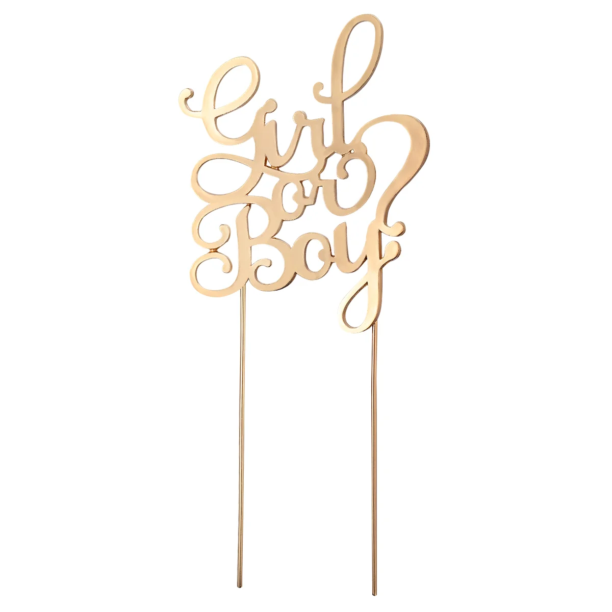 

Girl or Boy Cake Topper, Cake Shower Party Supplies Decor